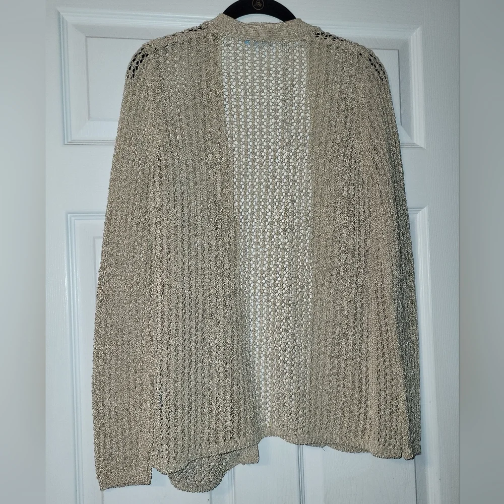 J McLaughlin Open Work Crochet Cardigan Women's Size Small - Picture 2 of 7